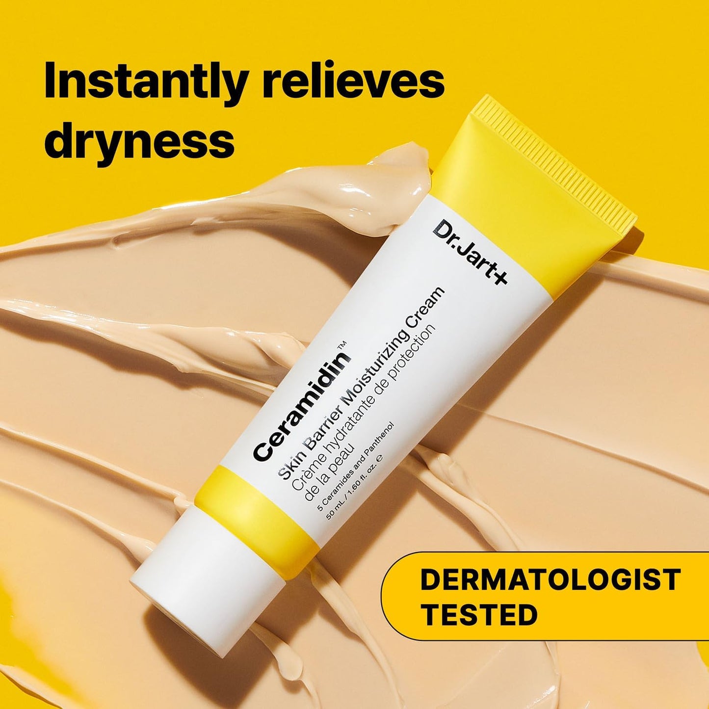 Dr.Jart+ Ceramidin Skin Barrier Korean Face Cream Moisturizer with Ceramides and Panthenol | Korean Skin Care