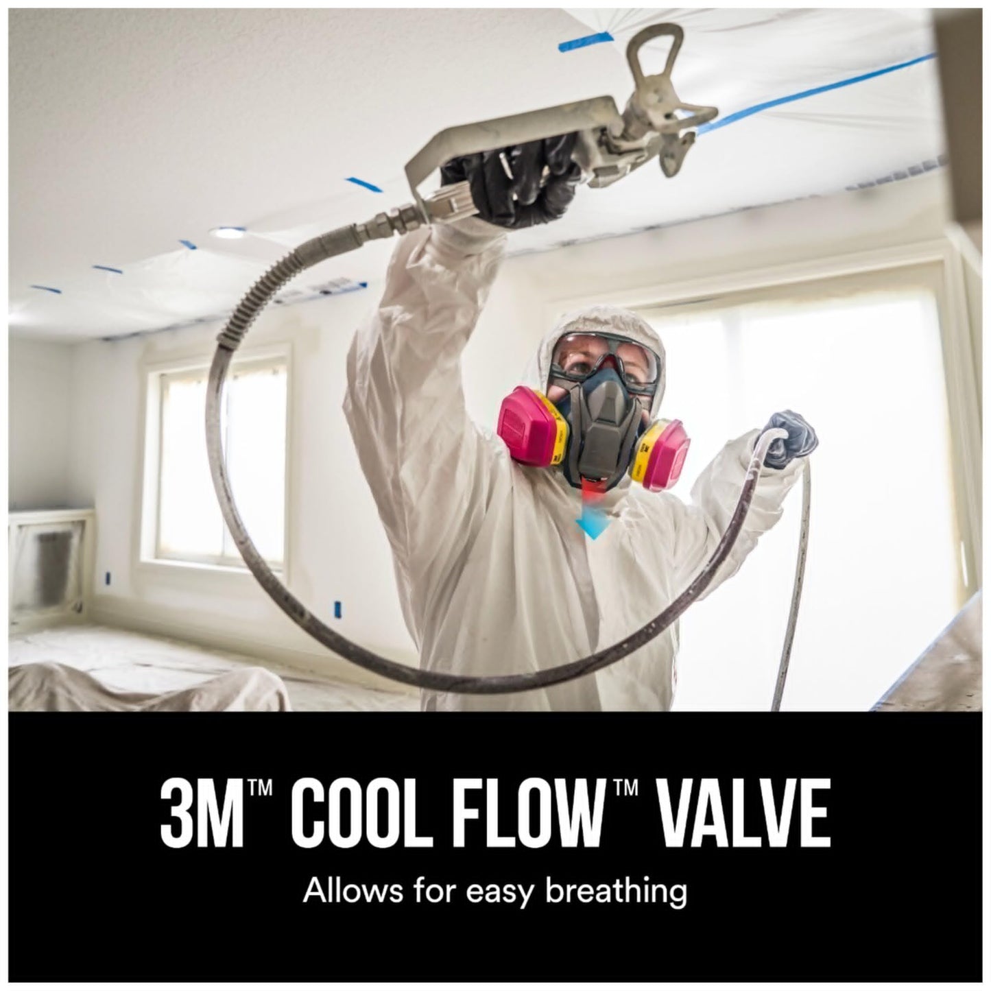 3M - 65023QLHA1-C Pro MultiPurpose Respirator with Quick Latch, Medium