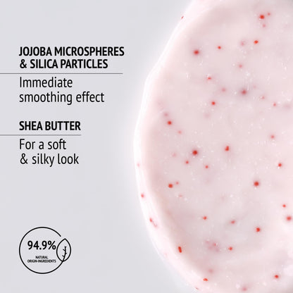 Hydramemory Exfoliating Lip Scrub, Smoothing Treatment, Removes Dead Cells, Dryness, Restores Softness, Silkiness, Vegan, Jojoba Microspheres, Shea Butter, All Skin Types, 0.34 Fl Oz