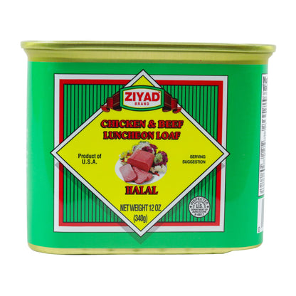Ziyad Luncheon Halal Meat, Chicken/Beef, 12 Ounce