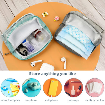 3pcs Period Bag,Period Pouch,Sanitary Napkin Storage Bag, Portable Reusable Menstrual Pads Bags,Tampon Storage Pouch for Women Teen Girls,pad Bag,Feminine Care,tampons Holder for Purse
