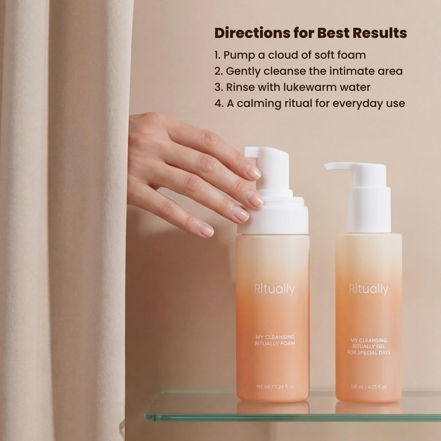pH-Balanced Feminine Foam Wash – Sensitive Skin Intimate Wash, Hydrating K-Beauty Vulva Cleanser with Hibiscus & Cica, Fragrance-Free Daily Cleanser, 5.24 oz