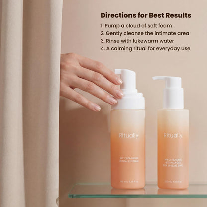 pH-Balanced Feminine Foam Wash – Sensitive Skin Intimate Wash, Hydrating K-Beauty Vulva Cleanser with Hibiscus & Cica, Fragrance-Free Daily Cleanser, 5.24 oz