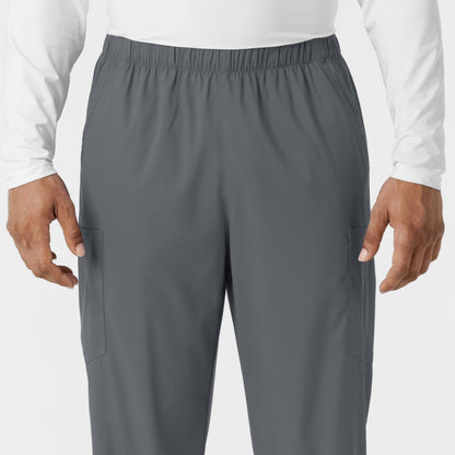 Wink Scrubs Unisex, Boundless, Straight-Leg Pants with Tuck-in Drawstring and 6 Pockets, Pewter, S Tall