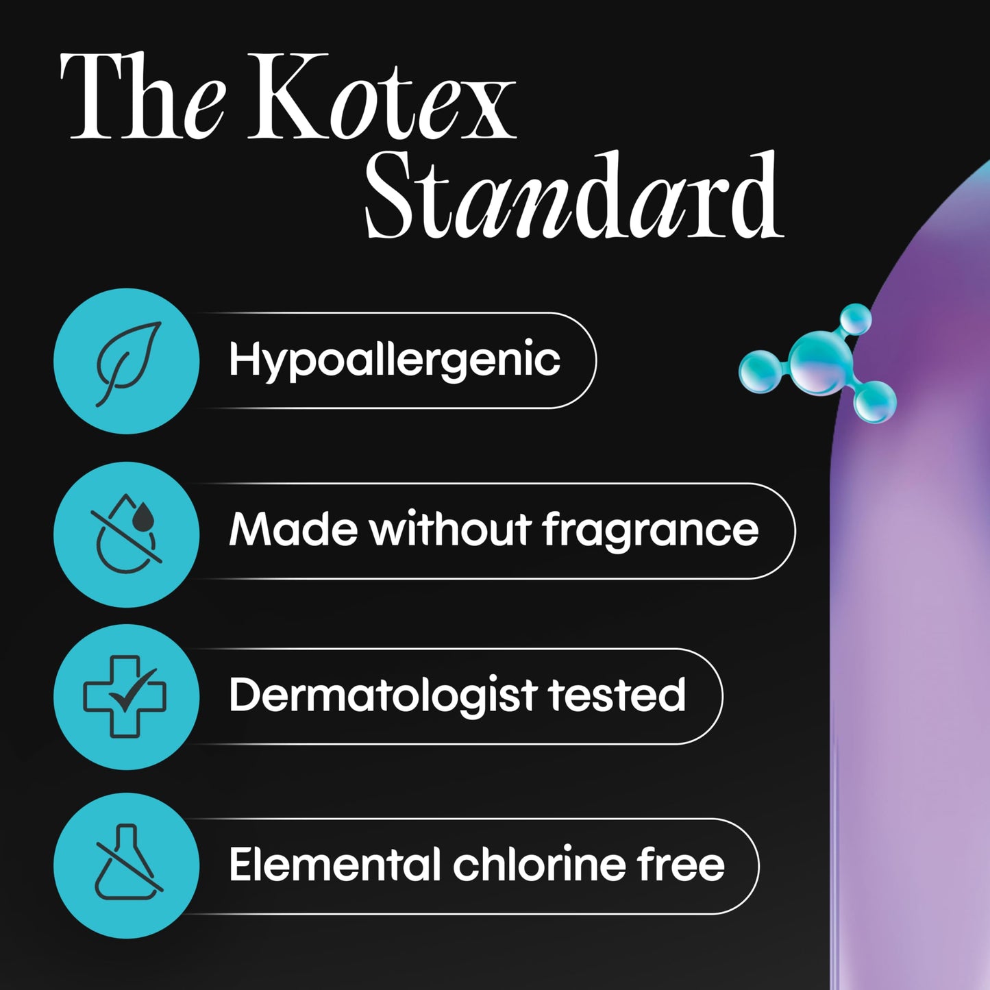 Kotex BioCare Ultra Thin Overnight Pads with Wings, Heavy Absorbency, 20 Count (Packaging May Vary)