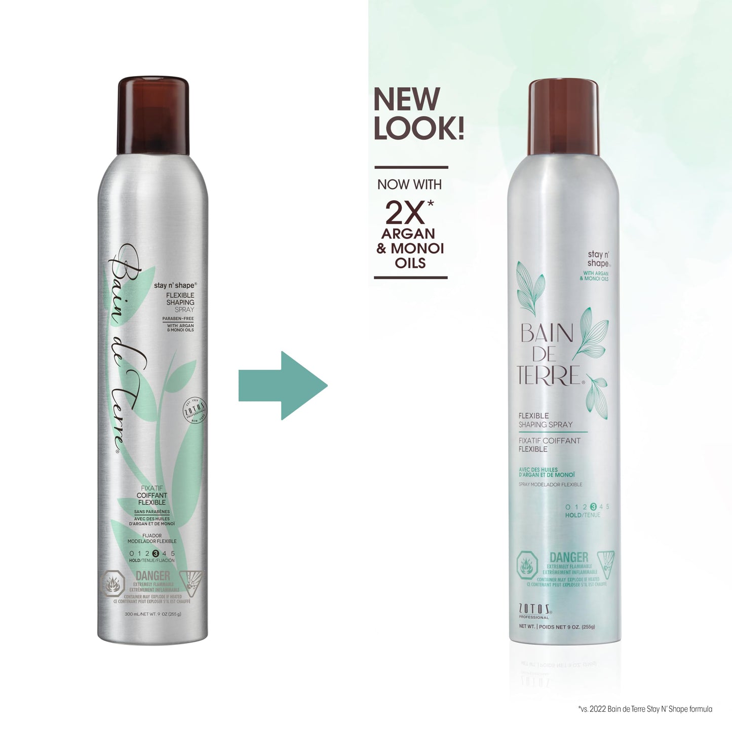 Bain de Terre Hairspray | Argan & Monoi Oils | 9 Fl Oz