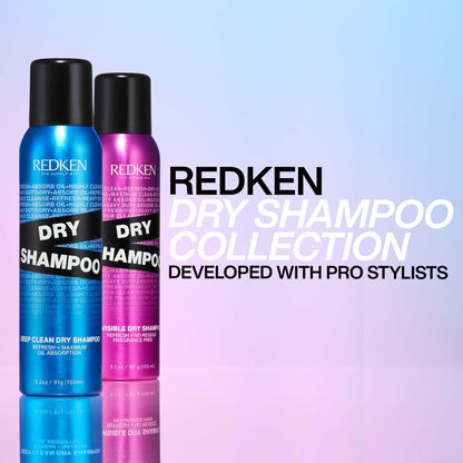 Redken Invisible Dry Shampoo For All Hair Types - Lightweight & Residue-Free, Fragrance-Free
