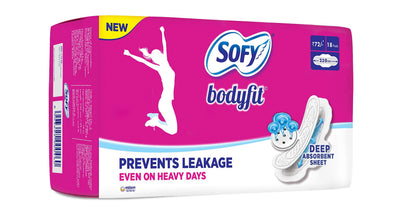 Sofy Body Fit Regular Pads - 18 Count