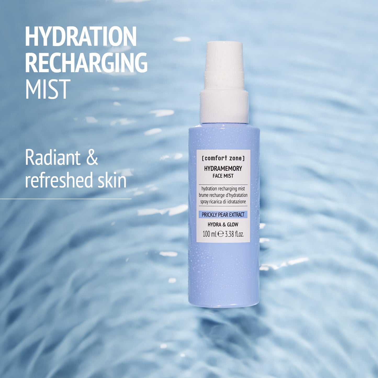 Hydramemory Face Mist | Hydration Recharging Mist | Refreshing Spray Suitable For All Skin Types | 3.38 Fl. Oz.
