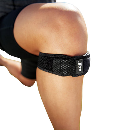 ACE Brand Knee Strap, Adjustable, Black, 1/Pack