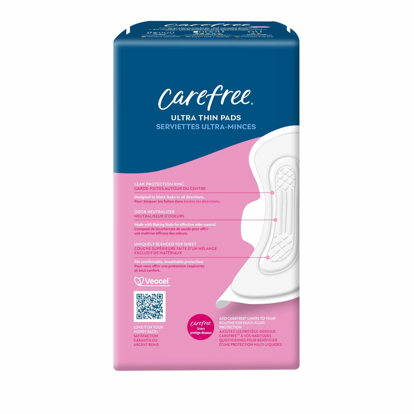 Carefree Ultra Thin Pads for Women, Regular Pads with Wings, 28ct | Carefree Pads, Feminine Care, Period Pads & Postpartum Pads | 28ct (Pack of 1)