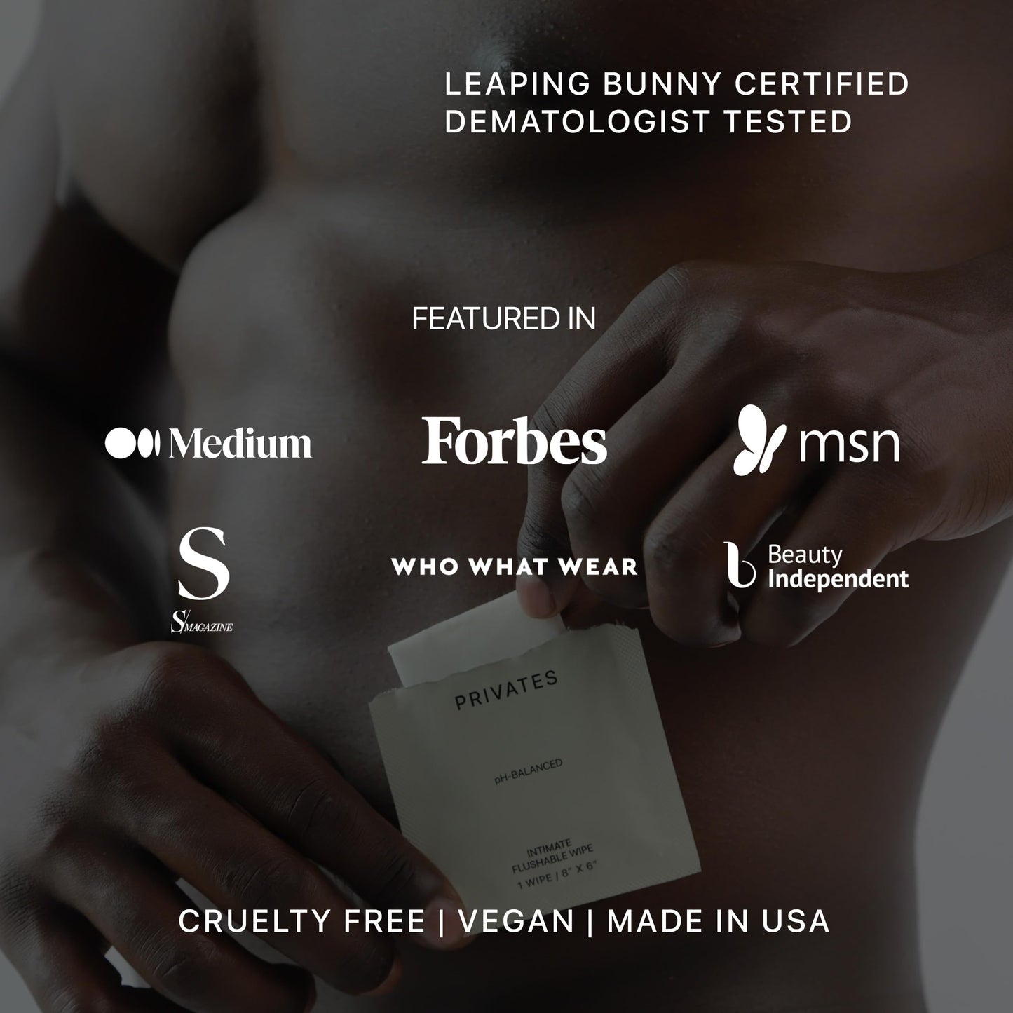 PRIVATES pH-Balanced INTIMATE WIPES for Women & Men | Odor Control, Irritation & Dryness Relief | Hydrating & Soothing with Aloe | Microbiome-Friendly | Natural Ingredients | Fragrance-Free | 25 Count