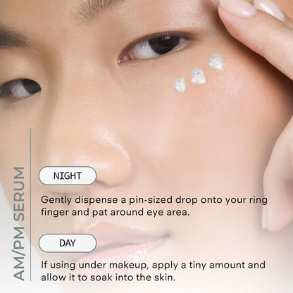 COSMEDIX Under Eye Serum for Dark Circles & Puffiness, Opti Crystal - Lifting & Firming Liquid Serum for Fine Lines & Wrinkles - Brightening, Moisturizing, & Hydrating Anti Aging Eye Puffy Bags Serum