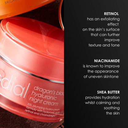 Rodial Dragon's Blood Hyaluronic Night Cream, 1.7 Fl Oz