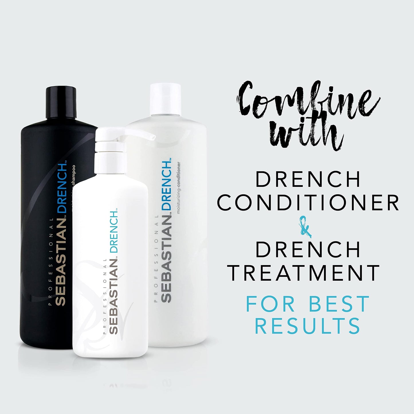 Sebastian Professional Drench Shampoo| Deep Moisturizing for Dry, Frizzy & Chemically Treated Hair