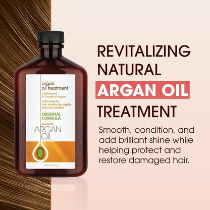 One 'n Only Argan Hair Oil, Lightweight, Non-Greasy Formula for All Types of Natural Hair, Wigs and Extensions. Adds Shine, Helps Tame Frizz 60 ml (2 oz) Convenient Travel