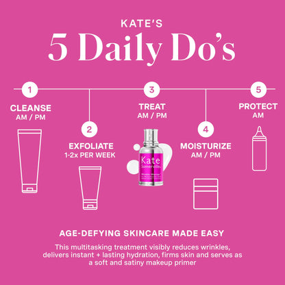 Kate Somerville Wrinkle Warrior® 2-in-1 Plumping Moisturizer + Serum – Hydrating Formula with Hyaluronic Acid, Smooths Fine Lines, Firms Skin & Boosts Radiance, 1.7 Fl Oz