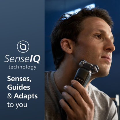 Philips Shaver Series 9000 Wet and Dry Electric Shaver, with Lift and Cut Shaving System and SenseIQ Technology, Pop-up Trimmer