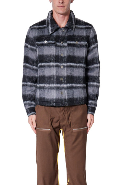 mnml Men's Brushed Flannel Jacket