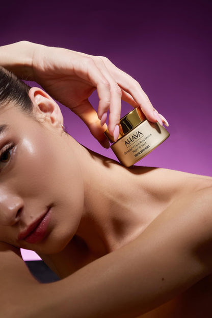 AHAVA Osmoter Skin-Responsive Night Cream - With the patented Smartium technology, re-sets the look of skin during night with intense activity & boosts skin renewal for enhanced luminosity, 1.7 Fl.Oz