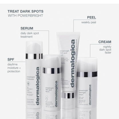 Dermalogica Powerbright Moisturizer SPF 50 Facial Sunscreen, Shields Skin Against Dark Spots with Niacinamide & Hyaluronic Acid, 1.7 Fl Oz