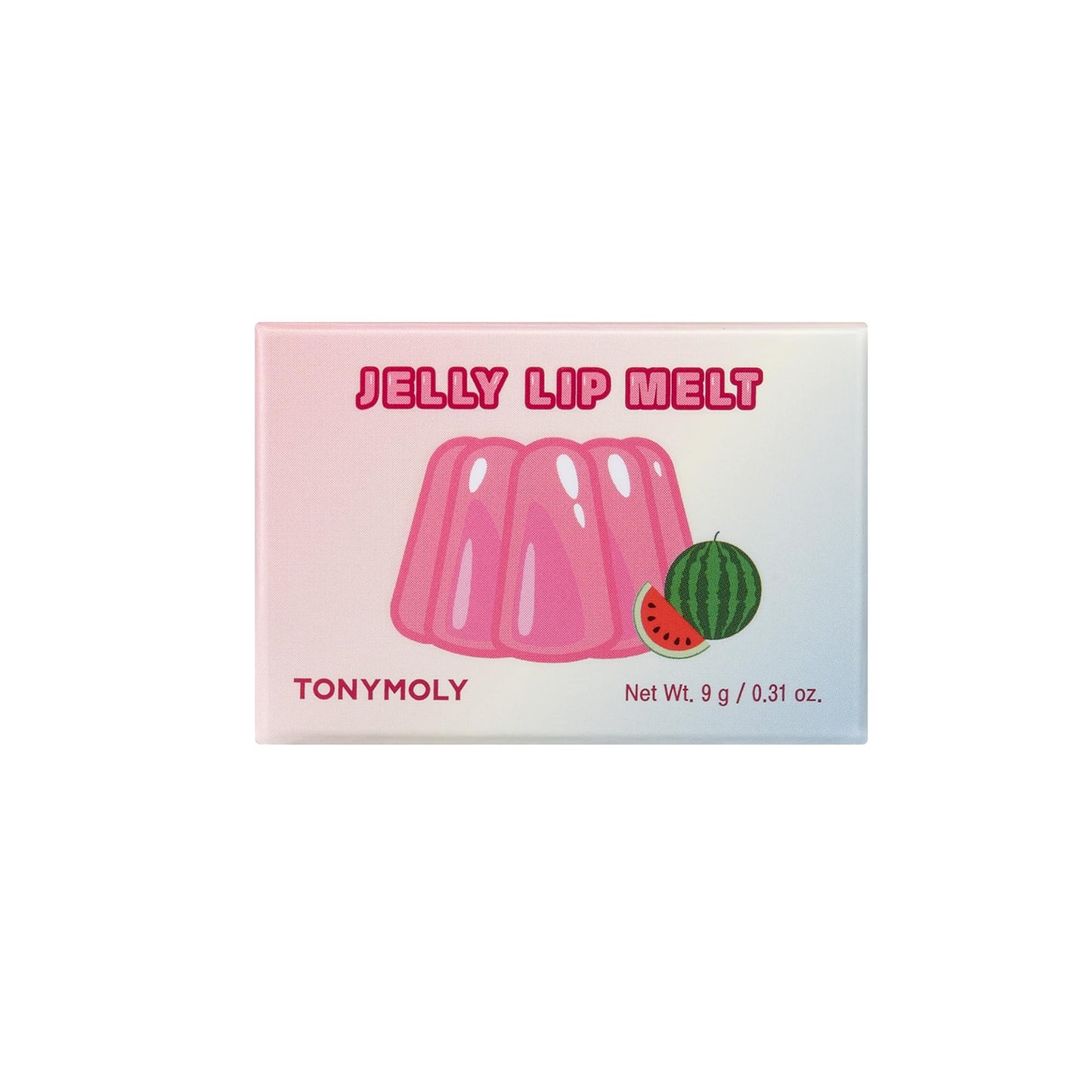 TONYMOLY Jelly Lip Melt, Korean Gloss, Moisturizing, Hydrating & Nourishing Lip Balm Treatment, Watermelon 0.31 oz