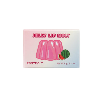 TONYMOLY Jelly Lip Melt, Korean Gloss, Moisturizing, Hydrating & Nourishing Lip Balm Treatment, Watermelon 0.31 oz