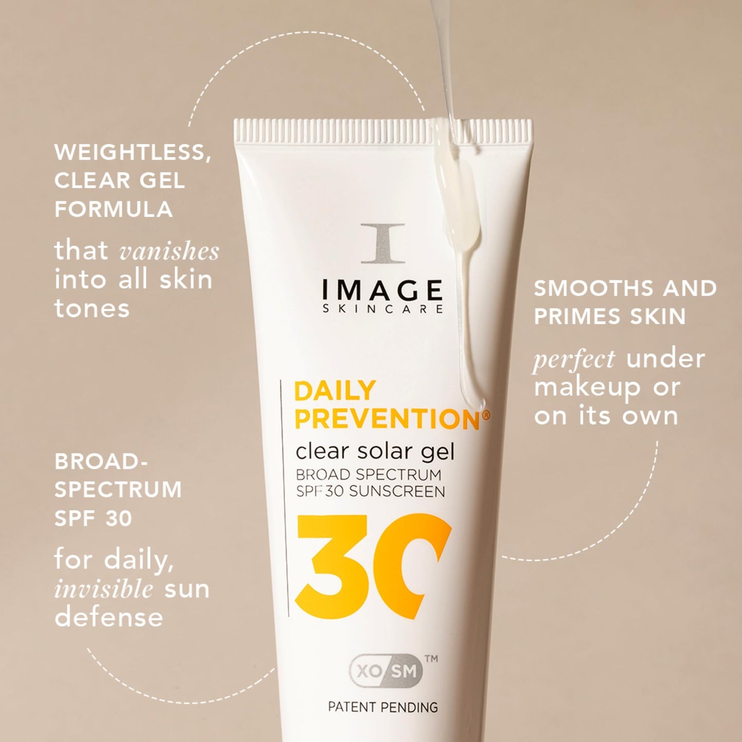 IMAGE Skincare DAILY PREVENTION Clear Solar Gel, SPF 30 Transparent Broad Spectrum Sunscreen for All Skin Tones, 1.5 Ounces