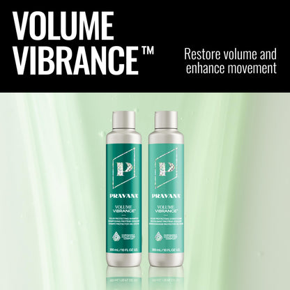 Pravana Volume Vibrance Shampoo | Adds Lightweight Volume, Lift & Fullness | For Fine, Color Treated Hair | Strengthens, Thickens, Reduces Breakage | Chromasilk Enhances Shine & Protection | Vegan