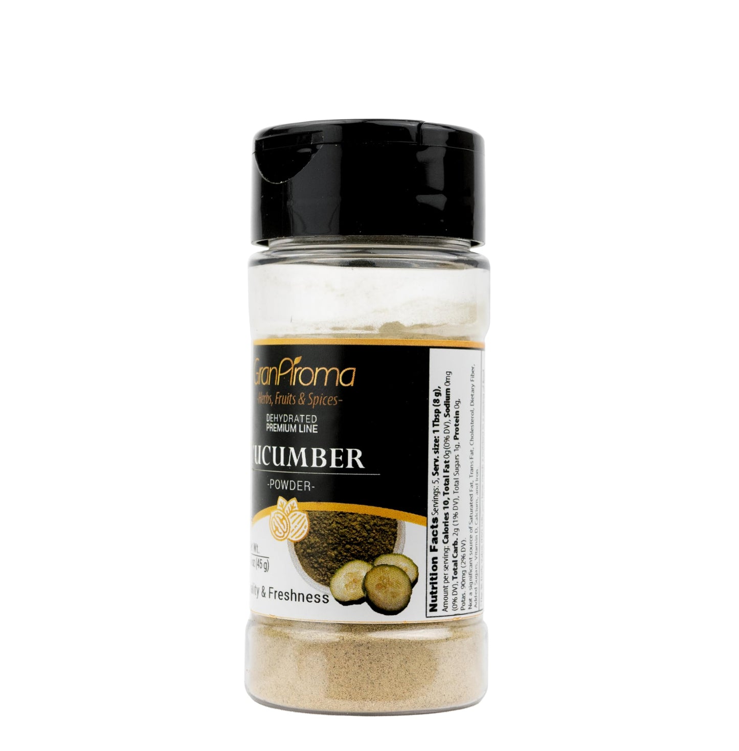 GranAroma Cucumber Powder, Nutrient Rich, Pasta and Soup (1.6 Ounce)
