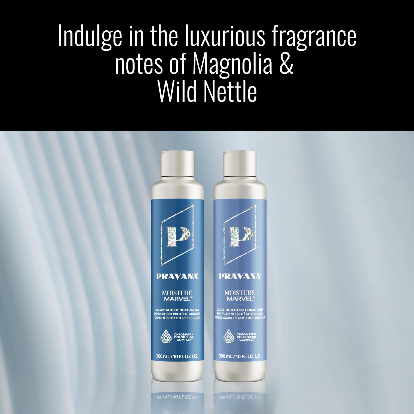 Pravana Moisture Marvel Shampoo | Nourishes, Hydrates, Moisturizes | For Dry, Color Treated Hair | Hyaluronic Acid Formula | Chromasilk Enhances Shine & Protection | Vegan Cruelty-Free | Paraben Free