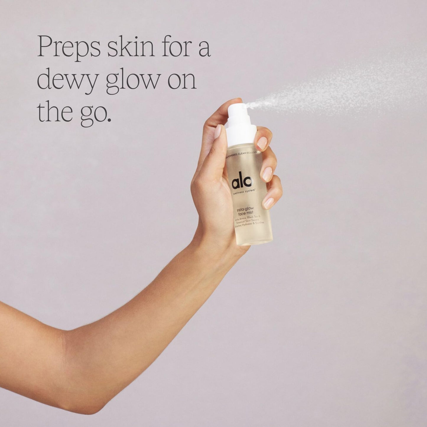 ALO Yoga Insta Glow Face Mist - Restores Moisture and Leaves Skin Looking Fresh, Dewy, Brighter and Radiant - 1.7 Fl Oz