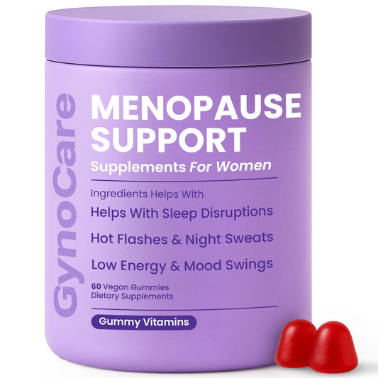 Menopause Supplements for Women | Menopause Gummy Vitamins | Relief for Hot Flashes, Night Sweats & Mood Swings | Helps Sleep Disruptions & Brain Function | 60 Vegan Gummies