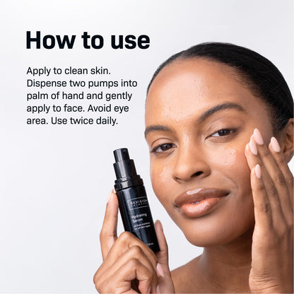 Revision Skincare Hydrating Serum, Moisturizing Anti Aging Serum, Oil Free Formula with Two Forms of Hyaluronic Acid