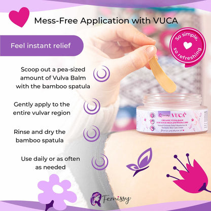 Vulva Balm (2 pcs Bundle: 2 + 0.5 + 0.5 oz); Vulva Cream; Vulva Moisturizer for Women; Yoni Cream for Vaginal Dryness Relief; Feminine Relief Care Balm; for external use only