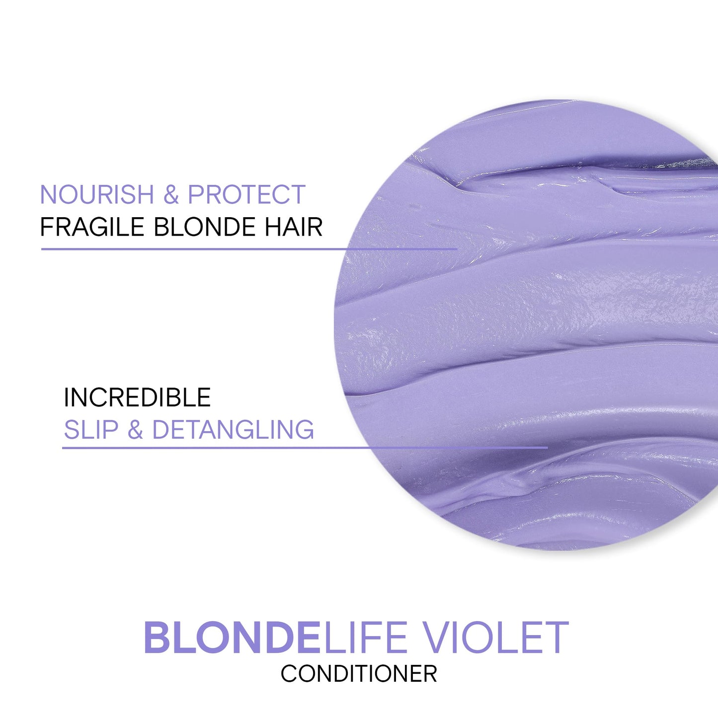 Joico Blonde Life Violet Conditioner | For Cool & Bright Blonde Hair | Neutralize Brassy Tones | Banish Yellow Tones | Boost Shine | Sulfate Free | With Monoi & Tamanu Oil