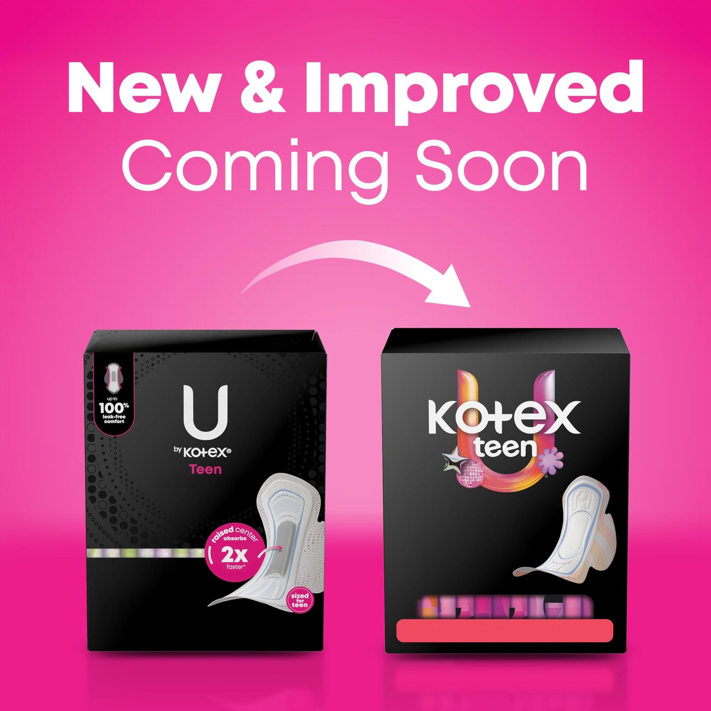 U by Kotex Balance Teen Ultra Thin Pads with Wings, Heavy Absorbency, 56 Count (4 Packs of 14) (Packaging May Vary)