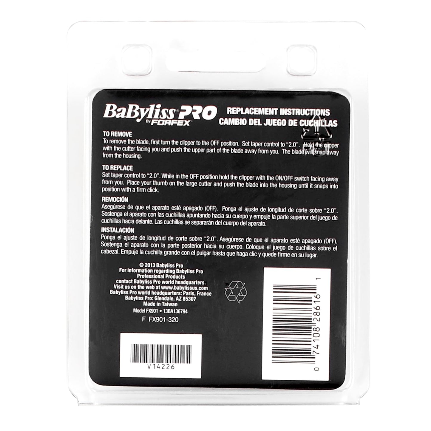 BaBylissPRO Barberology FX901 DLC Gold/Titanium Micro-Serrated Replacement Blade