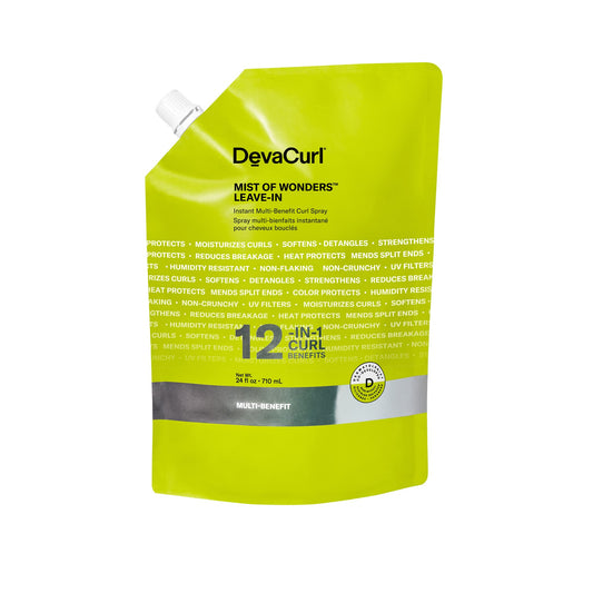 DevaCurl Mist Of Wonders Leave-In Multi-Benefit Curl Spray | Continuous Mist Spray | 12-in-1 Curl Benefits
