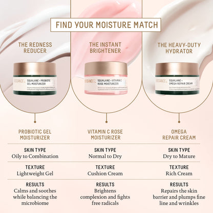 Biossance Squalane + Vitamin C Rose Face Moisturizer – Antioxidant-Rich Day/Night Face Lotion – Hydrates and Smooths Fine Lines – Even Skin Tone & Reduce Discoloration – For Radiant Skin, 1.69 Fl Oz