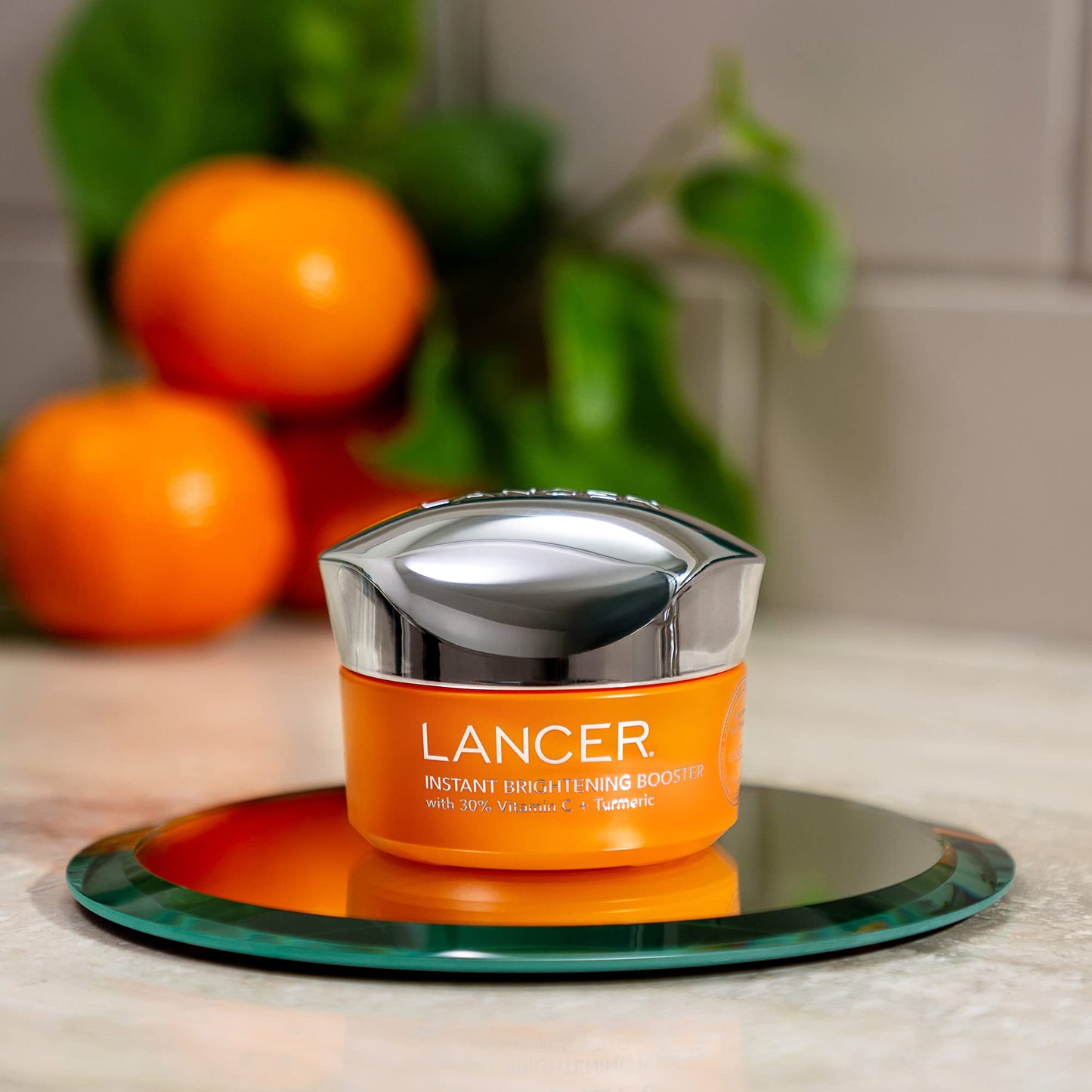 Lancer Skincare Instant Brightening Booster with 30% Vitamin C and Turmeric, Exfoliating Anti-Aging Night Cream, 1.7 Fluid Ounces