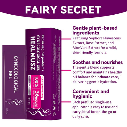 Vaginal Moisturizing Gel, Long Lasting for Vaginal Dryness & Irritation, Vaginal Moisturizer with Hyaluronic Acid & Vitamin E,Feminine Care Hormone Free, 5 Pre-Filled Tubes