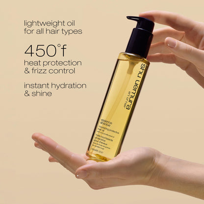 shu uemura art of hair Essence Absolue Nourishing Protective Hair Oil - Lightweight Multi-Benefit, Hydrates, Adds Shine, and Reduces Frizz with Heat Protection, With Japanese Camellia Oil