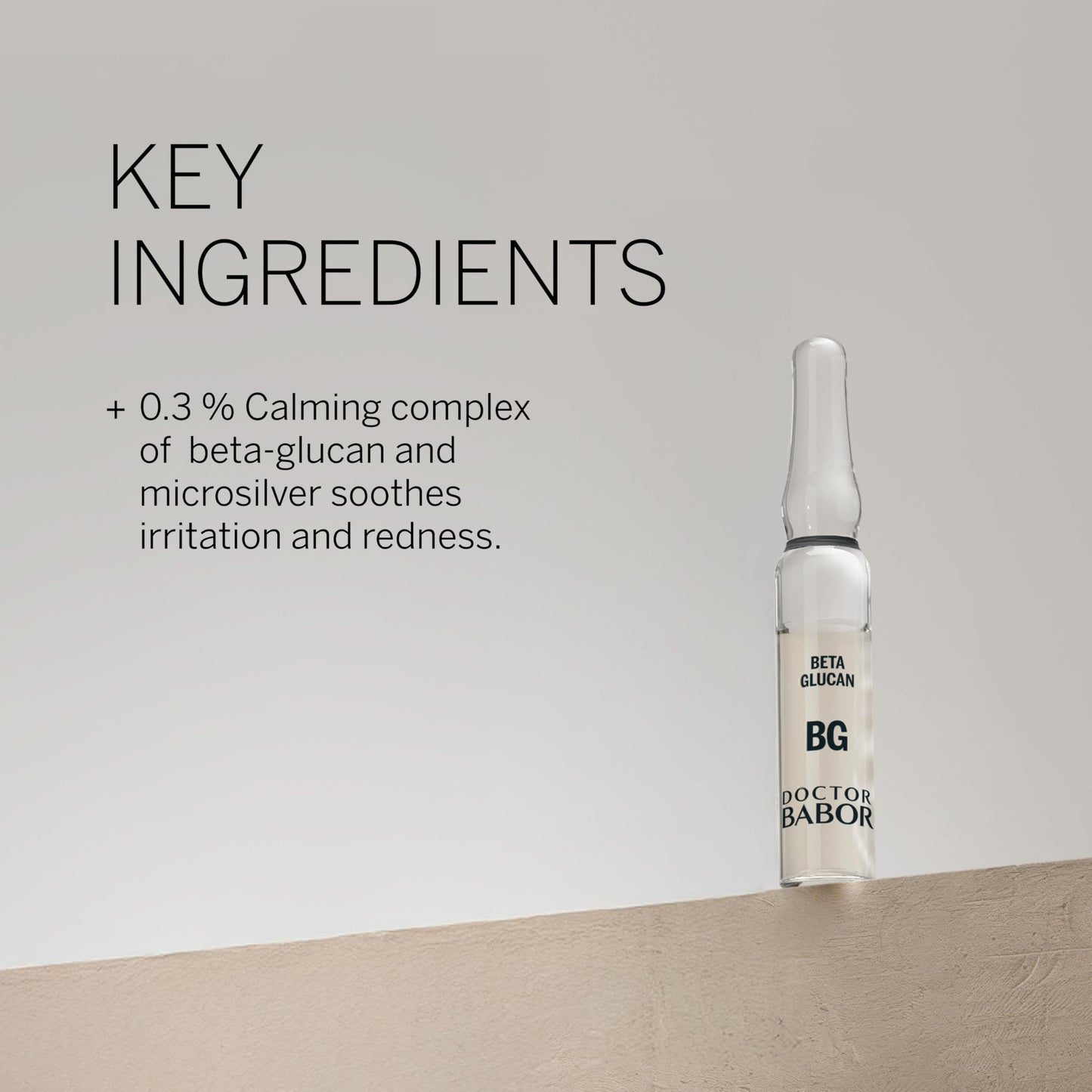 Doctor BABOR Instant Soothing Ampoule Serum Concentration | Ampoules for the Face | Immediate Soothing & Anti-Redness | For Sensitive and Stressed Skin | Beta Glucan | Vegan | 7 x 2 ml