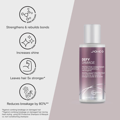 Joico Defy Damage Protective Conditioner | For Color-Treated Hair | Strengthen Bonds & Preserve Hair Color | With Moringa Seed Oil & Arginine