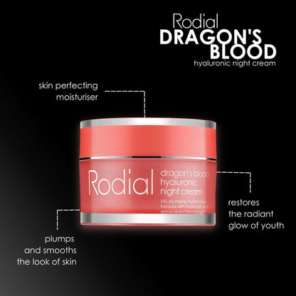 Rodial Dragon's Blood Hyaluronic Night Cream, 1.7 Fl Oz