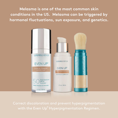 Colorescience Even Up Clinical Pigment Perfector, Water Resistant, Mineral Facial Sunscreen & Primer, Broad Spectrum 50 SPF UV Skin Protection, 1 Fl Oz