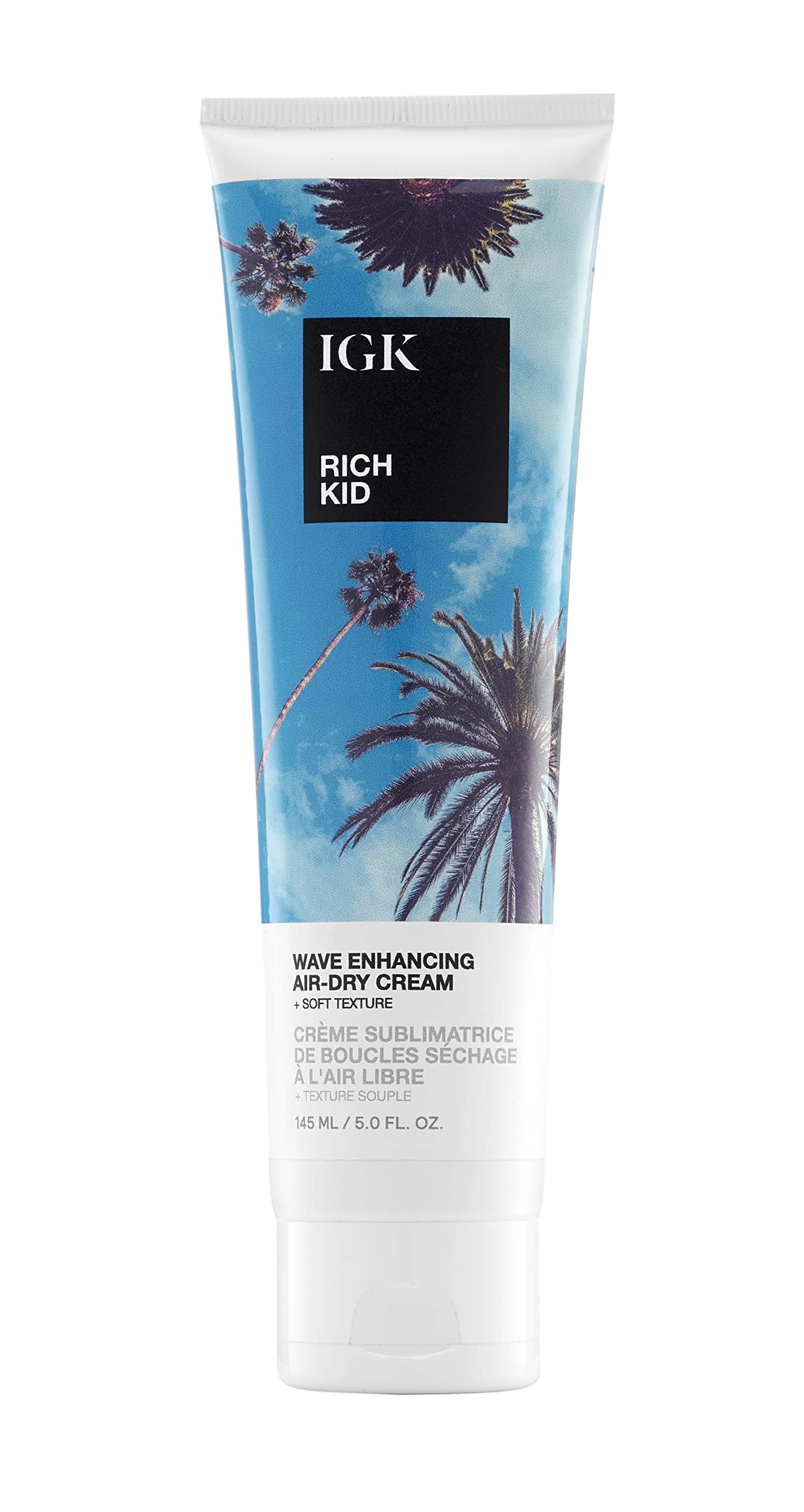 IGK RICH KID Wave Enhancing Air-Dry Cream | Hold + Texture + Shine | Vegan + Cruelty Free |
