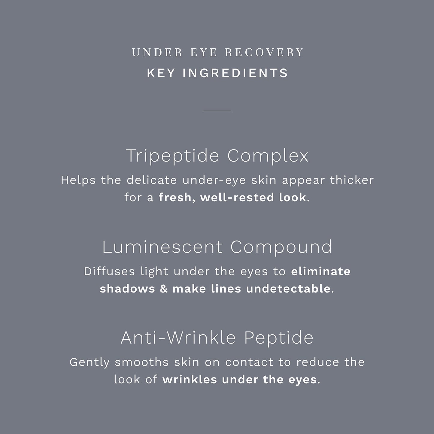 City Beauty Under Eye Recovery - Anti-Aging Eye Cream - Smooth & Brighten - Natural Formula with Peptides - Solution For Dark Circles & Wrinkles - Clean & Cruelty-Free Skin Care