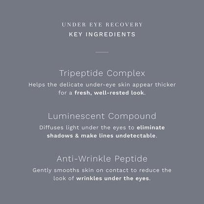 City Beauty Under Eye Recovery - Anti-Aging Eye Cream - Smooth & Brighten - Natural Formula with Peptides - Solution For Dark Circles & Wrinkles - Clean & Cruelty-Free Skin Care